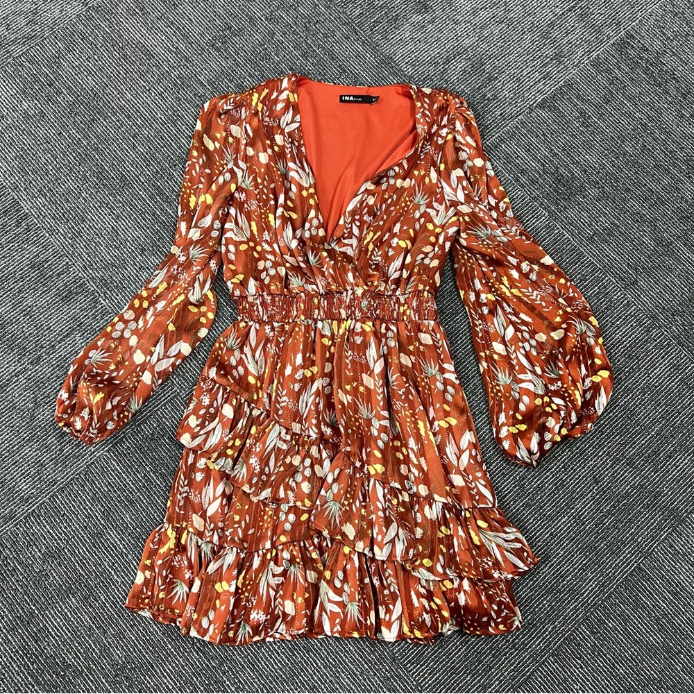 LONG SLEEVE DRESS BY INA SIZE MEDIUM